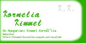 kornelia kimmel business card